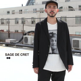 サージュデクレ SAGE DE CRET アウター ジャケット ツイルストレッチ テーラードJK