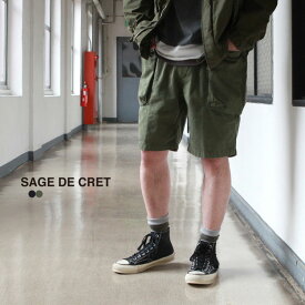 サージュデクレ sage de cret パンツ ボトムス C/Hツイル 4分丈ワークPT