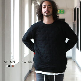 スピナーベイト Spinner Bait トップス クルーネック ドロップショルダーL/SL TEE ミリタリーキルト