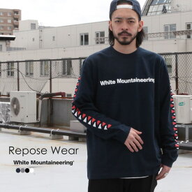 White Mountaineering ホワイトマウンテニアリング Repose Wear トップス WM LOGO PRINTED LONG SLEEVES T-SHIRT