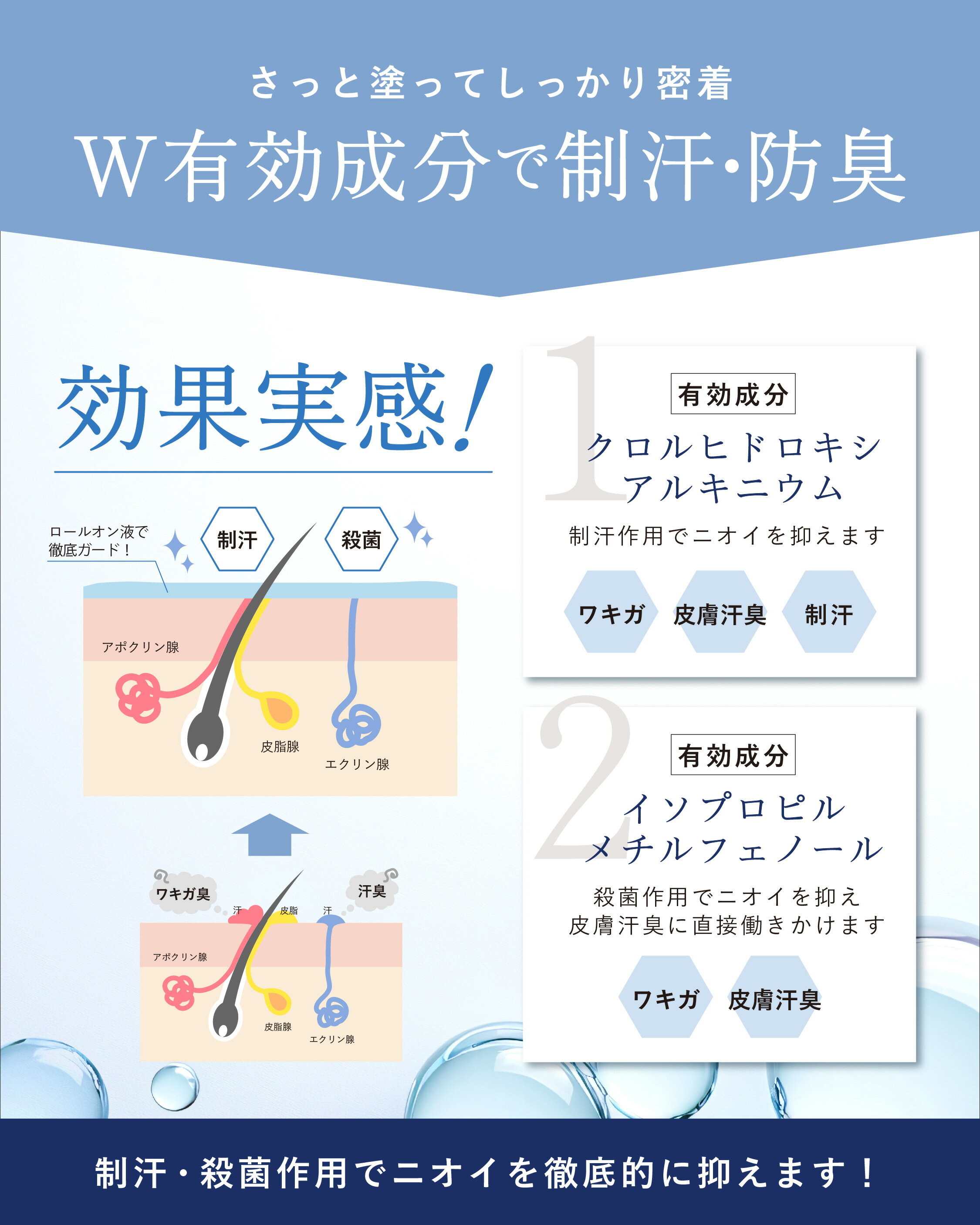 ウィルクレンズ制汗剤ロールオン40mlメンズレディース子どもキッズ医薬部外品日本製薬用デオドラント汗ワキガ体臭脇の臭い足の臭い対策無香料長時間持続携帯便利