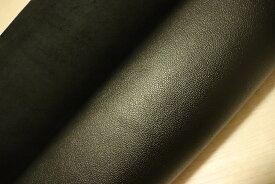 ブラック 220ds クロム革 牛革 国産 レザー シボ型押し 半裁 一枚革 レザークラフト 革 皮 本革 diy 生地 材料