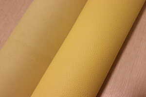 レモンイエロー 230ds クロム革 牛革 国産 レザー シボ型押し はぎれ 一枚革 レザークラフト 革 皮 本革 diy 生地 材料