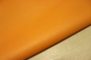 ナチュラルオレンジ 200ds クロム革 牛革 国産 レザー シボ型押し はぎれ 一枚革 レザークラフト 革 皮 本革 diy 生地 材料