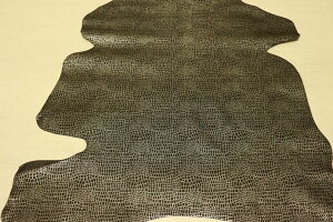 レザークラフト 革 皮 本革 diy ブラック 1枚革 ヤギ革 国産 レザー プリント 一枚革 材料 46ds