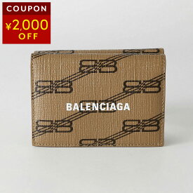 バレンシアガ 3つ折り財布 BALENCIAGA ビービーモノグラム 594312 210DA 2762 ユニセックス ベージュ【1万円で1,000円OFF★最大5,000円OFFクーポン配布中】