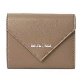 【10%OFF★楽天スーパーSALE対象】バレンシアガ 3つ折り財布 BALENCIAGA パピエ 615653 DLQ0N 1212 ユニセックス グレージュ