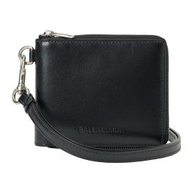 【最大5,000円OFFクーポン対象】バレンシアガ 2つ折り財布 BALENCIAGA エッセンシャル 664043 23V0Y 1000 ユニセックス ブラック 黒