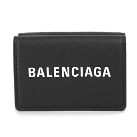 【最大5,000円OFFクーポン配布中】バレンシアガ 3つ折り財布 BALENCIAGA エブリデイ 516402 DLQ4N 1000 レディース ブラック 黒