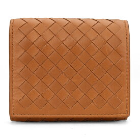 【10%OFF★楽天スーパーSALE対象】ボッテガヴェネタ 3つ折り財布 BOTTEGA VENETA イントレチャート 3つ折りウォレット 533451 VQ131 2628 ユニセックス ブラウン 茶