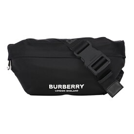 【最大5,000円OFFクーポン対象】バーバリー ウエストバッグ・ボディバッグ BURBERRY ロゴプリント 8049095 A1189 ユニセックス ブラック 黒