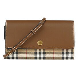 【P5倍4/25限定さらに最大5000円クーポン対象】バーバリー 長財布 BURBERRY ヴィンテージチェック＆レザー 8058002 A1363 レディース ブラウン 茶 ベージュ