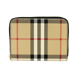 【最大5000円クーポン対象4/23まで】バーバリー コインケース BURBERRY ヴィンテージチェック＆レザー 8058017 A1189 レディース ベージュ ブラック 黒