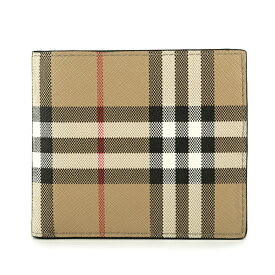 【max5000円引きクーポン4/2 14:00まで】バーバリー 2つ折り財布 BURBERRY ヴィンテージチェック 8065636 A7026 メンズ ベージュ