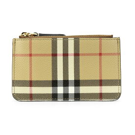 【P5倍6/4 20時～6/5まで★さらに2,000円OFFクーポン対象】バーバリー カードケース BURBERRY ヴィンテージチェック 8070420 A7026 ユニセックス ベージュ系