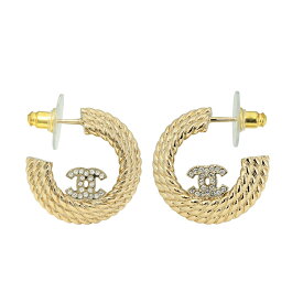 シャネル ピアス CHANEL ココマーク CHANEL HOOP EARRINGS レディース ペールゴールド 金【10,000円OFF★決算クーポン】