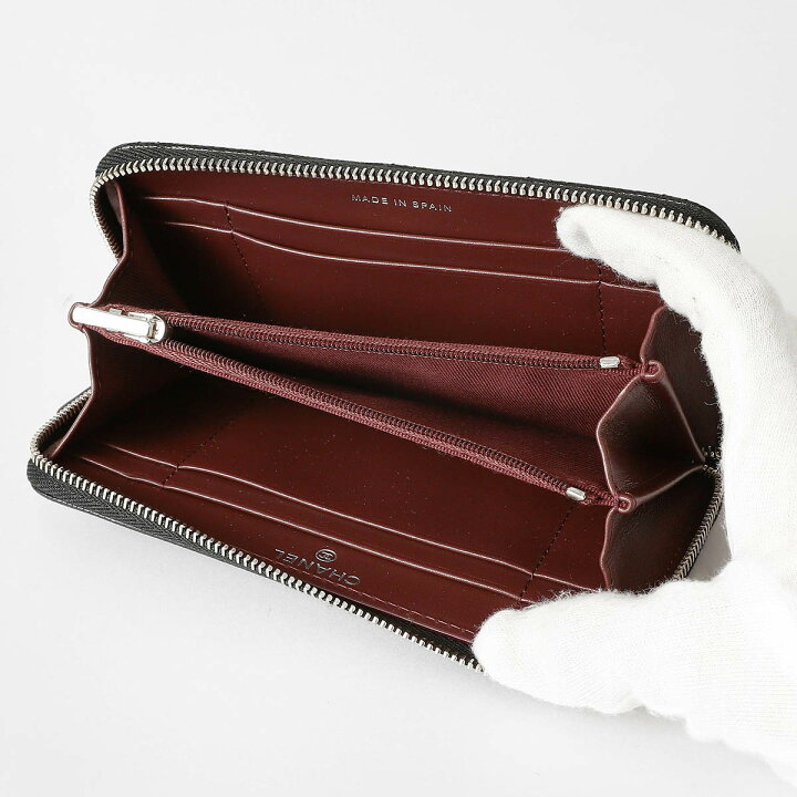 楽天市場】シャネル 長財布(ラウンドファスナー) CHANEL キャビア 