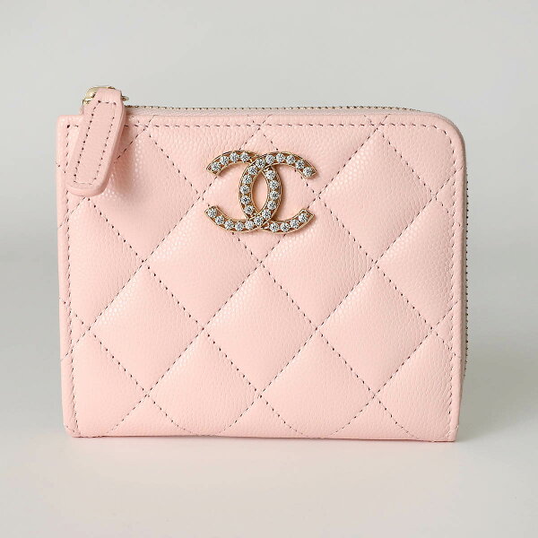シャネル カードケース CHANEL キャビアスキン CHANEL FRAGMENT K5E8CX21 20303 レディース ピンク【P5倍 9/15限定！1万円以上で1,000円OFF★最大5,000円OFFクーポン配布中】