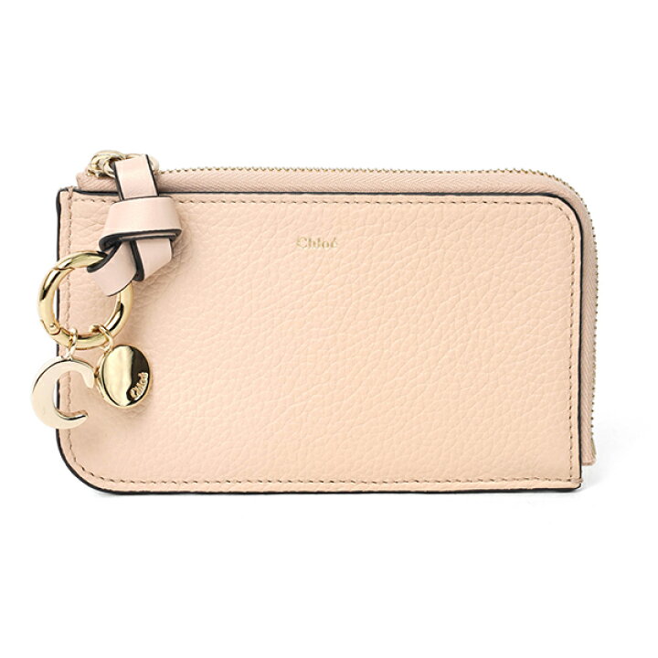 未使用品】Chloe クロエ 止める レザー カードケース ピンクベージュ