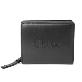 【P10倍4/25限定さらに最大5000円クーポン対象】クロエ 2つ折り財布 Chloe クロエ センス CHC23SP867I10 001 レディース ブラック 黒