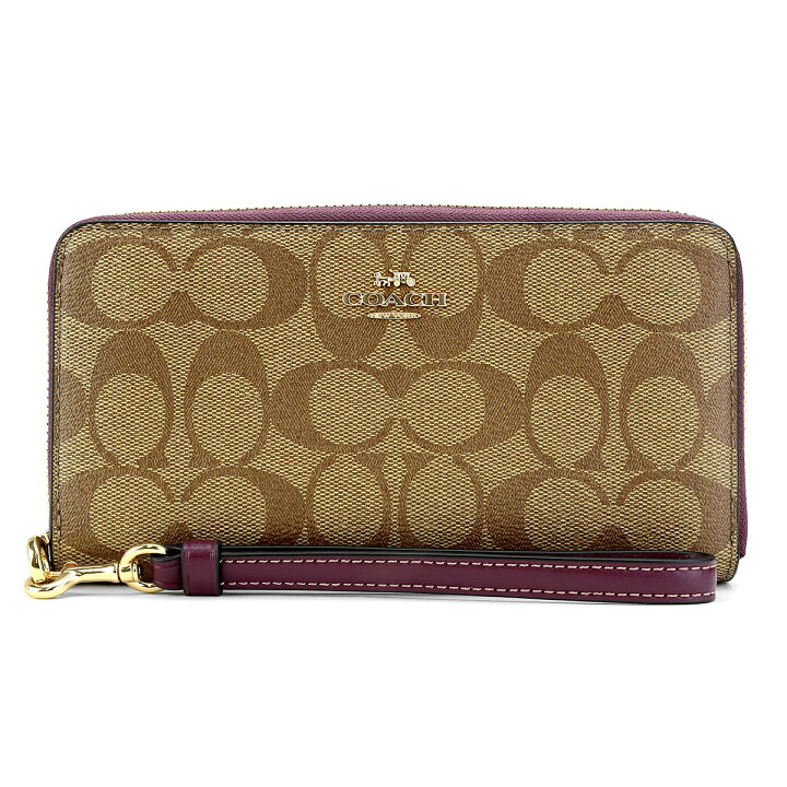 楽天市場】コーチ 長財布(ラウンドファスナー) COACH シグネチャー 