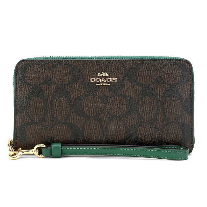 楽天市場】コーチ 長財布(ラウンドファスナー) COACH シグネチャー 