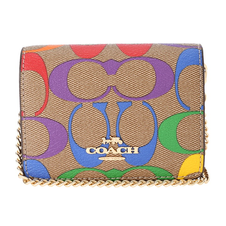 楽天市場】コーチ アウトレット コインケース COACH OUTLET レインボー 