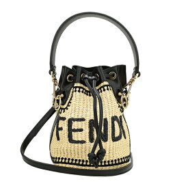 【max5000円引きクーポン4/2 14:00まで】フェンディ ハンドバッグ FENDI モン トレゾール 8BS010 AKMV F0VPJ レディース ベージュ ブラック 黒