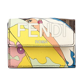 【最大5,000円OFFクーポン対象】フェンディ 3つ折り財布 FENDI ローマ 8M0395 AK5Z F1HB5 レディース ブラウン 茶 マルチ