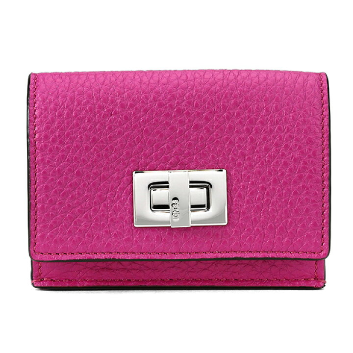 FENDI ピーカブーセレリア3つ折り財布ピンク｜三つ折り財布 