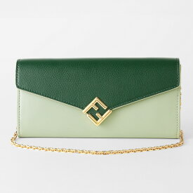 フェンディ 長財布 FENDI FFダイヤモンド 8M0365 ALV4 F1TWG レディース グリーン 緑【10,000円OFF★決算クーポン】