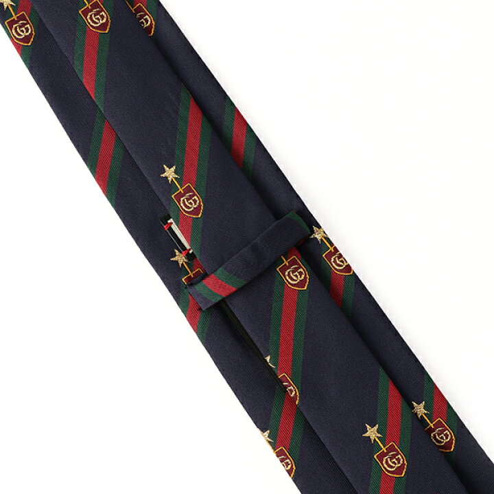 楽天市場】グッチ ネクタイ GUCCI ウェブ クレスト 521716 4B744 4166  