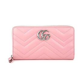 【最大5,000円OFFクーポン対象】グッチ 長財布(ラウンドファスナー) GUCCI GGマーモント 443123 DTD1P 5815 レディース ピンク アウトレット