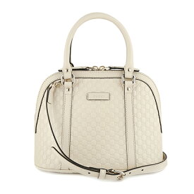 【P5倍4/25限定さらに最大5000円クーポン対象】グッチ ハンドバッグ GUCCI マイクロ グッチ シマ 449654 BMJ1G 9522 レディース ホワイト 白 アウトレット