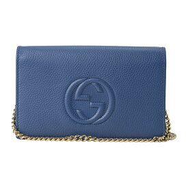 【最大5000円クーポン対象4/19まで】グッチ ショルダーバッグ GUCCI ソーホー 598211 A7M0G 4231 レディース ブルー 青 アウトレット