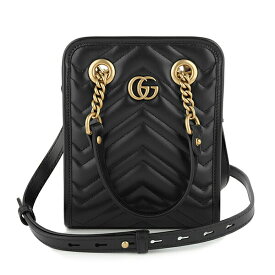 【最大5,000円OFFクーポン対象】グッチ ショルダーバッグ GUCCI GGマーモント 696123 DTDHT 1000 レディース ブラック 黒 アウトレット