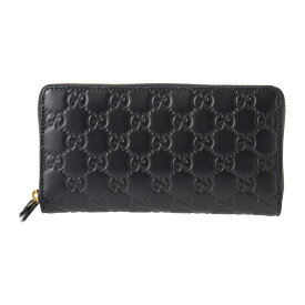【最大5,000円OFFクーポン対象】グッチ 長財布(ラウンドファスナー) GUCCI グッチッシマ 779786 CWC1G 1000 ユニセックス ブラック 黒