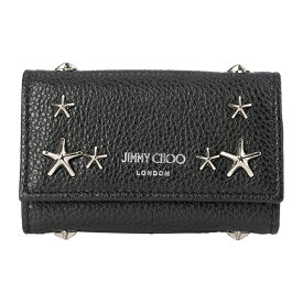 【最大5,000円OFFクーポン】ジミーチュウ キーケース JIMMY CHOO ネプチューン NEPTUNE UUF BLACK/SILV レディース ブラック 黒