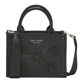 【GWスペシャル★最大10,000円OFFクーポンあり】ケイトスペード トートバッグ kate spade サム ア リトル ベター エンブロイダード ナイロン PXR00484 001 レディース ブラック 黒