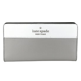 【P10倍4/25限定さらに最大5000円クーポン対象】ケイトスペード 長財布 kate spade ステイシー WLR00122 020 レディース グレー ホワイト 白