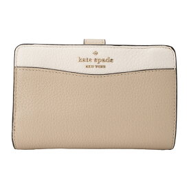 【P5倍6/4 20時～6/5まで★さらに1,000円OFFクーポン対象】ケイトスペード 2つ折り財布 kate spade レイラ K6396 250 レディース ベージュ ホワイト