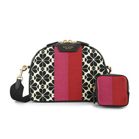 【GWスペシャル★最大10,000円OFFクーポンあり】ケイトスペード ショルダーバッグ kate spade スペードフラワー ジャガード K9031 250 レディース ブラック 黒 ピンク系