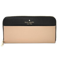 ケイトスペード 長財布(ラウンドファスナー) kate spade マディソン KI365 200レディース ベージュ ブラック 黒
