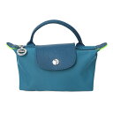 【最大5,000円OFFクーポン配布中】ロンシャン ポーチ LONGCHAMP ル プリアージュ グリーン ハンドル付きポーチ 34175 919 P89 レディース グリーン系 青緑