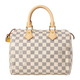 【P5倍4/20限定★さらに最大5000円クーポン対象】ルイヴィトン ハンドバッグ Louis Vuitton ダミエ アズール スピーディ 25 N41371 レディース オフホワイト