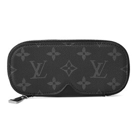 【P5倍4/25限定さらに最大5000円クーポン対象】ルイヴィトン ポーチ Louis Vuitton モノグラム・エクリプス エテュイ・リュネット GM GI0654 ユニセックス ブラック 黒