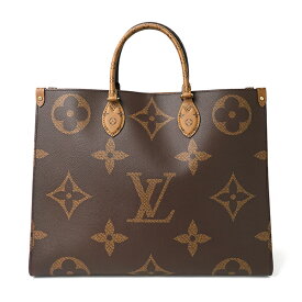 【P5倍6/1限定さらに最大5,000円OFFクーポン対象】ルイヴィトン トートバッグ Louis Vuitton ジャイアント・モノグラム オンザゴー GM M45320 レディース ブラウン 茶