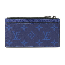 【最大5,000円OFFクーポン対象】ルイヴィトン コインケース Louis Vuitton タイガラマ コインカード・ホルダー M30270 メンズ ブルー 青