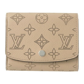 【1,000円OFFクーポン】ルイヴィトン 2つ折り財布 Louis Vuitton マヒナ ポルトフォイユ・イリス コンパクト M62542 レディース ベージュ