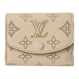 【1,000円OFFクーポン】ルイヴィトン 3つ折り財布 Louis Vuitton マヒナ ポルトフォイユ・イリス XS M82437 レディース ベージュ